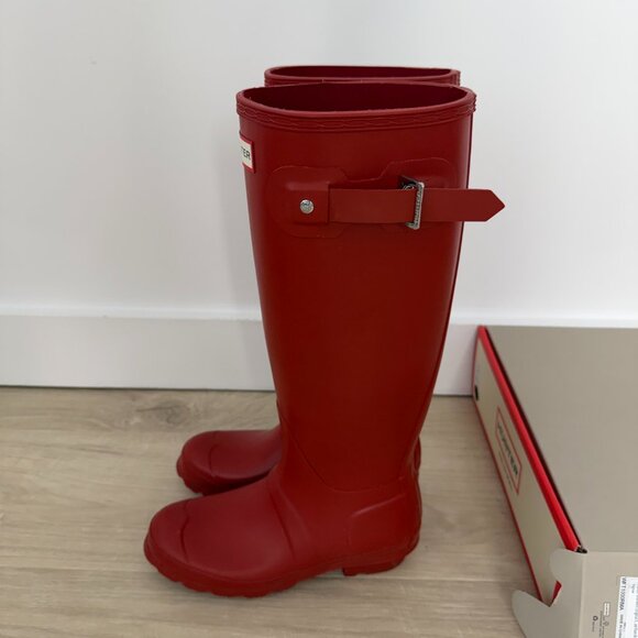 red Hunter boots original tall size US 5 - Picture 6 of 7